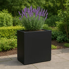 Polyester plantenbak 70x30x67 cm - Gitzwart (RAL 9005)