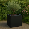 Polyester plantenbak 80x80x80 cm - Gitzwart (RAL 9005)