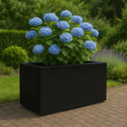 Polyester plantenbak 150x75x85 cm - Gitzwart (RAL 9005)