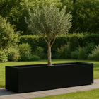 Polyester plantenbak 230x50x40 cm - Gitzwart (RAL 9005)