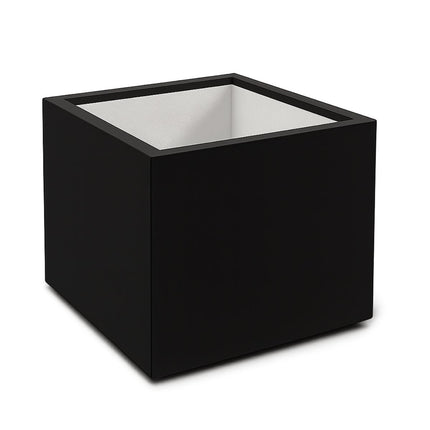 Polyester plantenbak 140x140x140 cm - Gitzwart (RAL 9005)