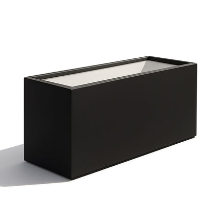 Polyester plantenbak 162x60x70 cm - Gitzwart (RAL 9005)