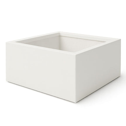 Polyester plantenbak 100x100x40 cm - Zuiver Wit (RAL 9010)