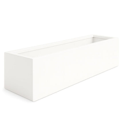 Polyester plantenbak 200x50x40 cm - Zuiver Wit (RAL 9010)