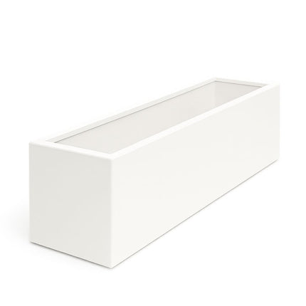Polyester plantenbak 200x40x40 cm - Zuiver Wit (RAL 9010)