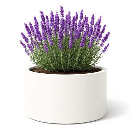 Polyester plantenbak Ø 120x60 cm - Zuiver Wit (RAL 9010)