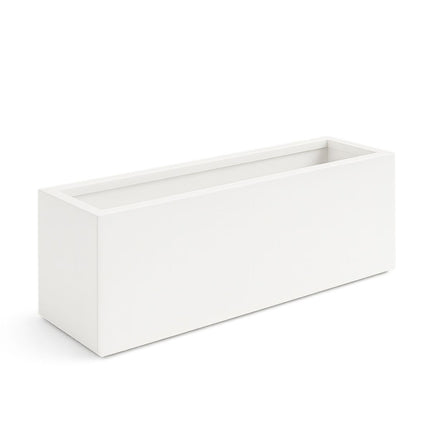 Polyester plantenbak 120x30x40 cm - Zuiver Wit (RAL 9010)