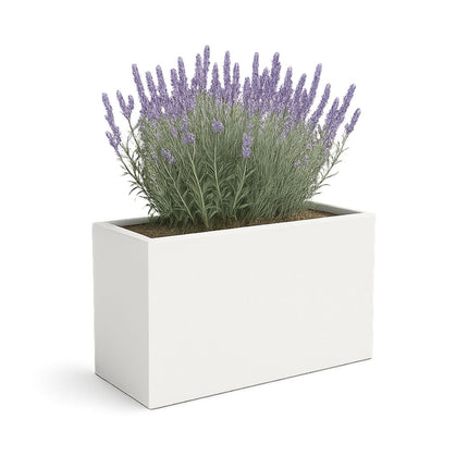 Polyester plantenbak 100x30x50 cm - Zuiver Wit (RAL 9010)