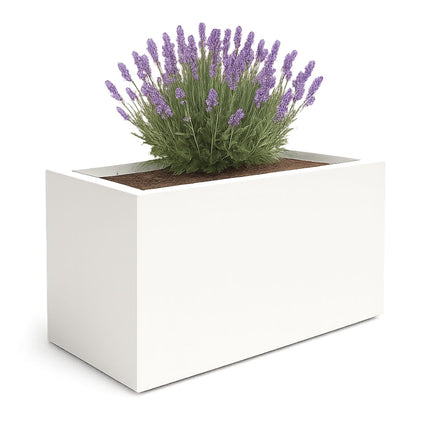 Polyester plantenbak 150x75x85 cm - Zuiver Wit (RAL 9010)