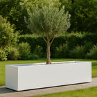 Polyester plantenbak 230x50x40 cm - Zuiver Wit (RAL 9010)