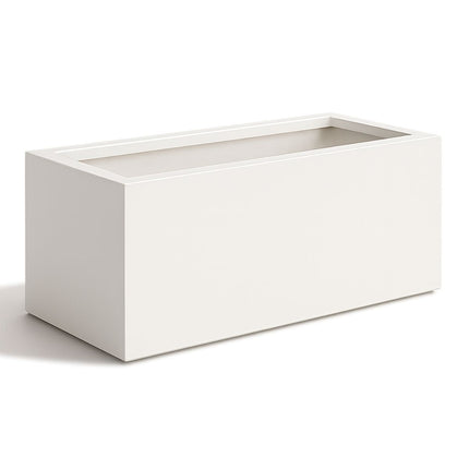 Polyester plantenbak 120x50x40 cm - Zuiver Wit (RAL 9010)