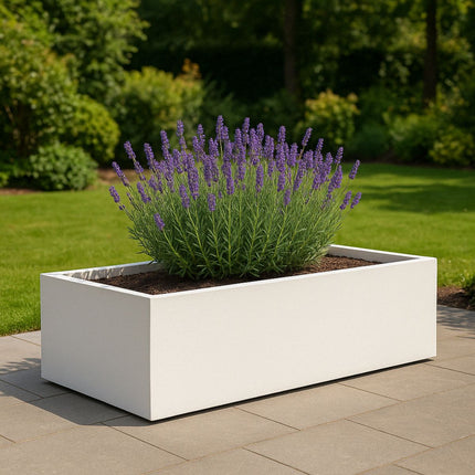 Polyester plantenbak 223x100x32 cm - Zuiver WIt (RAL 9010)