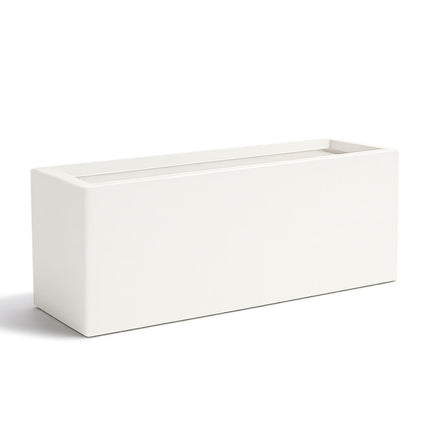Polyester plantenbak 120x30x50 cm - Zuiver Wit (RAL 9010)