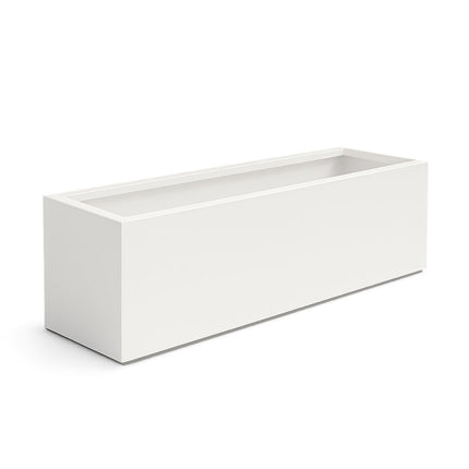 Polyester plantenbak 200x50x60 cm - Zuiver Wit (RAL 9010)