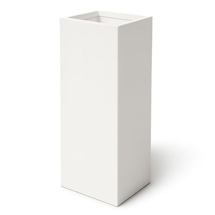 Polyester plantenbak 40x40x120 cm - Zuiver Wit (RAL 9010)
