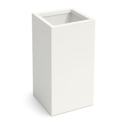 Polyester plantenbak 50x50x120 cm - Zuiver Wit (RAL 9010)
