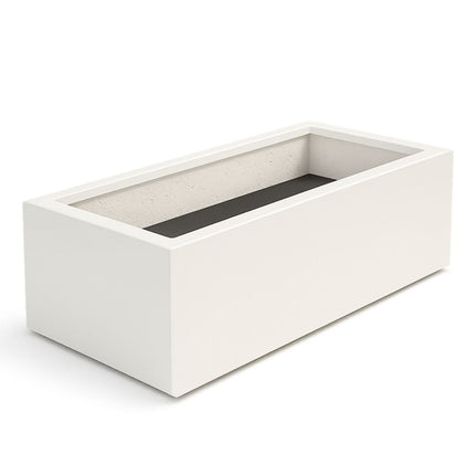 Polyester plantenbak 180x88x32 cm - Zuiver Wit (RAL 9010)