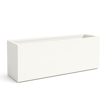 GARDRA Polyester plantenbak 150x50x40 cm - Zuiver Wit (RAL 9010)