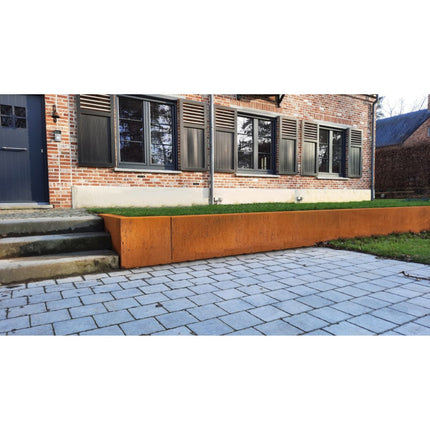 Geroba Keerwand Fronta Cortenstaal binnenhoek 50x15x35 cm