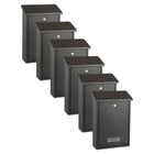 Practo Garden Brievenbussen Dublin Mat Zwart | Set van 6 stuks