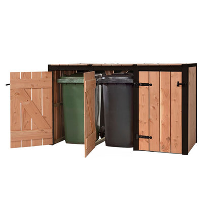 Volente Kliko Ombouw Laura 3x240 liter 205x87.5x119cm Douglas Hout