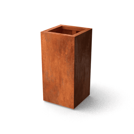 Geroba Artesa cortenstalen plantenbak zonder bodem 30x30x60cm 12kg