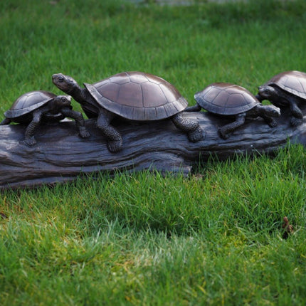 Bronzen beeld 4 Schildpadden 29x30x90cm - Doika - Bronzen beeld - Doika - 5410807014684 - B1468-1