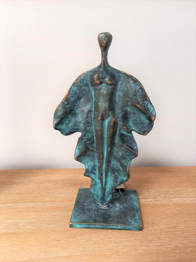 Bronzen beeld Blad sculptuur 35x11x14cm - Doika - Bronzen beeld - Doika - 5410807028919 - AN2891BR-VI