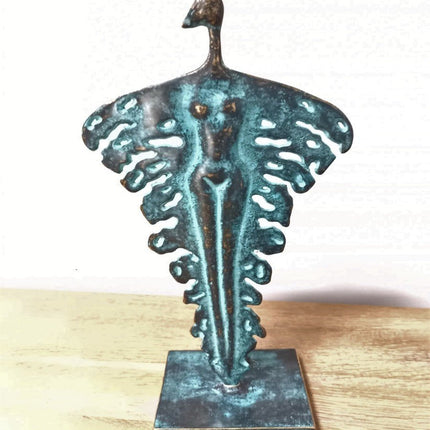 Bronzen beeld Blad sculptuur 35x11x16cm - Doika - Bronzen beeld - Doika - 5410807028902 - AN2890BR-VI