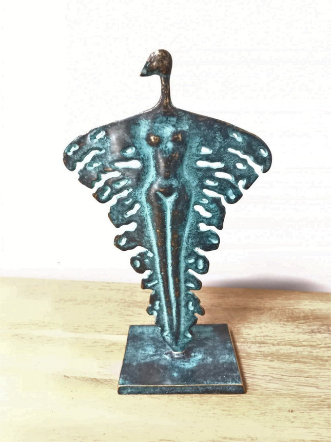 Bronzen beeld Blad sculptuur 35x11x16cm - Doika - Bronzen beeld - Doika - 5410807028902 - AN2890BR-VI