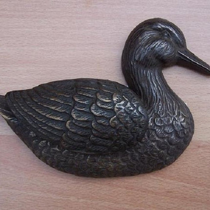 Bronzen beeld Deurklopper eend 13x5x16cm - Doika - Bronzen beeld - Doika - 5410807201763 - DR0176BR-BS