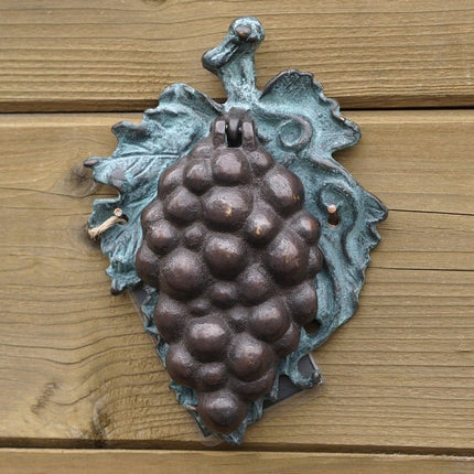 Bronzen beeld Druiventros deurkloper 15x3x12cm - Doika - Bronzen beeld - Doika - 5410807065464 - DR6548B