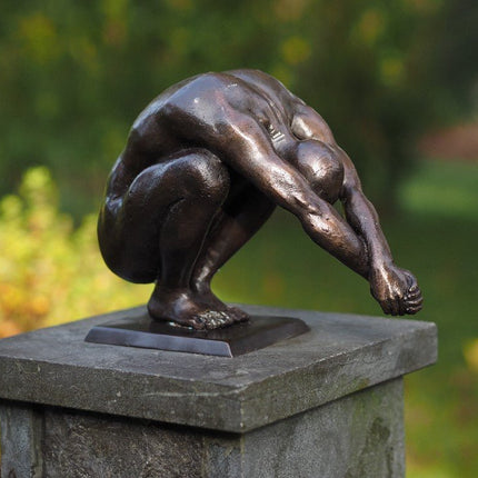 Bronzen beeld Duiker 19x11x25cm - Doika - Bronzen beeld - Doika - 5410807013007 - AN1300BR-B