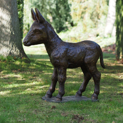 Bronzen beeld Ezel veulen 93x30x90cm 29kg - Doika - Bronzen beeld - Doika - 5410807119242 - PB61192-4