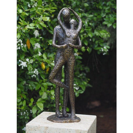 Bronzen beeld Groot kussend liefdespaar 78x24x25cm - Doika - Bronzen beeld - Doika - 5410807016169 - AN1616BR-BI