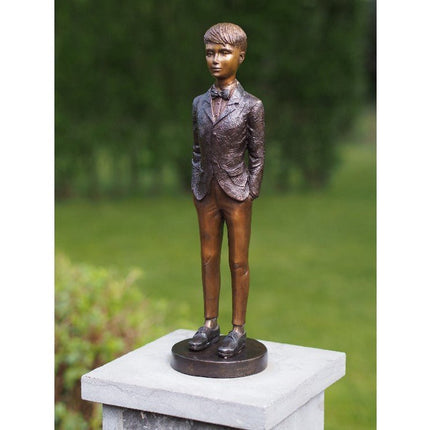 Bronzen beeld Jongen 42x11x15cm - Doika - Bronzen beeld - Doika - 5410807013120 - AN1312BR-B