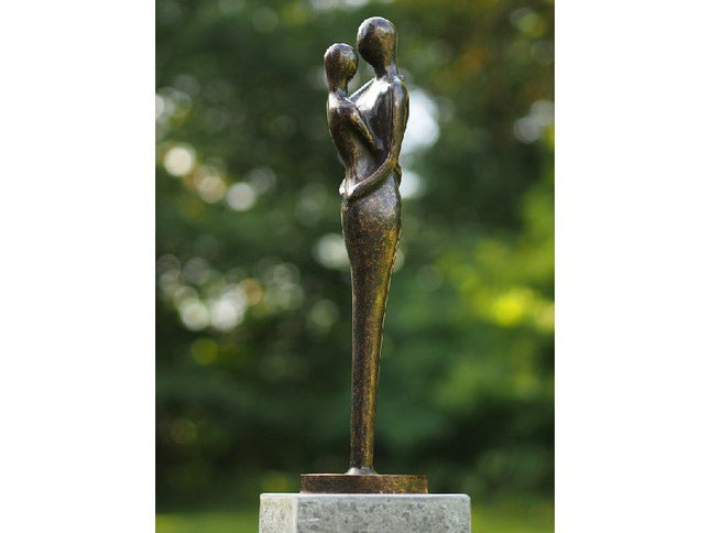 Bronzen beeld Liefdespaar ipx11x11cm - Doika - Bronzen beeld - Doika - 5410807006368 - AN0636BR-BI