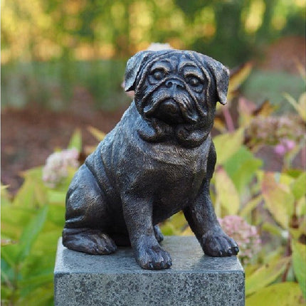 Bronzen beeld Mopshond 29x18x27cm - Doika - Bronzen beeld - Doika - 5410807111734 - AN1173BRW-B