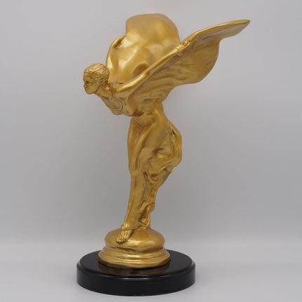 Bronzen beeld Spirit of Ecstasy verguld 35cm 35x15x23cm - Doika - Bronzen beeld - Doika - 5410807041871 - AN4187BR-GO
