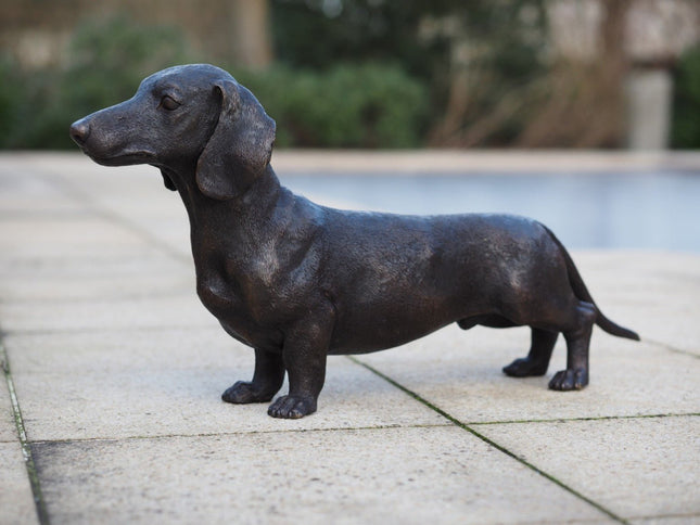 Bronzen beeld Tekkel 33x17x69cm - Doika - Bronzen beeld - Doika - 5410807014707 - B1470
