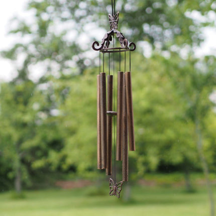 Bronzen Windgong 70 cm, met vlinder 60x17x17cm - Doika - Windgong - Doika - 5410807101643 - WC0164BR-B