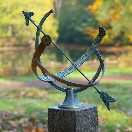 Bronzen Zonnewijzer 35x45x30cm - Doika - Zonnewijzer - Doika - 5410807100295 - GA0029BR-V