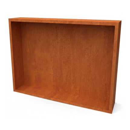 Cortenstalen houtopslag met achterwand 200x38.5x150 cm - Doika - Houtopslag - Geroba -  - EguraAWC9