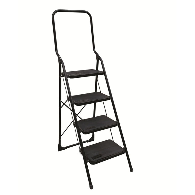 Escalo Trapladder Big Step 4 Brede Tr. - Zwart - Doika - Ladders en Stellingen - Escalo - 5414045041952 - L214N