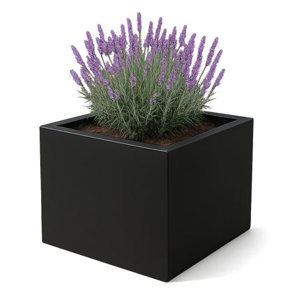 GARDRA Polyester plantenbak 100x100x60 cm - Gitzwart (RAL 9005) - Doika - Plantenbak - GARDRA -  - DOIKA-AP-06.2-RAL-9005