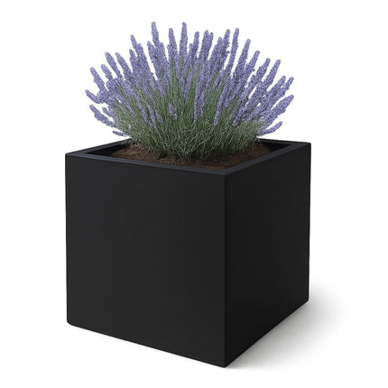 GARDRA Polyester plantenbak 100x100x80 cm - Gitzwart (RAL 9005) - Doika - Plantenbak - GARDRA -  - DOIKA-AP-06.1-RAL-9005