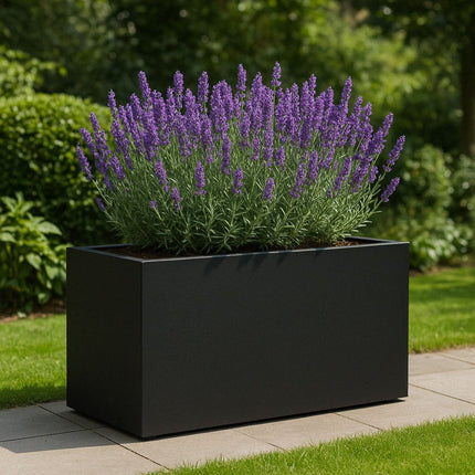 GARDRA Polyester plantenbak 100x50x50 cm - Gitzwart (RAL 9005) - Doika - Plantenbak - GARDRA -  - DOIKA-BP-07-RAL-9005
