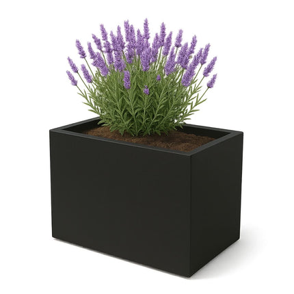GARDRA Polyester plantenbak 100x75x80 cm - Gitzwart (RAL 9005) - Doika - Plantenbak - GARDRA -  - DOIKA-BP-36-RAL-9005