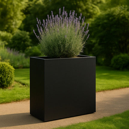 GARDRA Polyester plantenbak 110x40x110 cm - Gitzwart (RAL 9005) - Doika - Plantenbak - GARDRA -  - DOIKA-BP-16-RAL-9005
