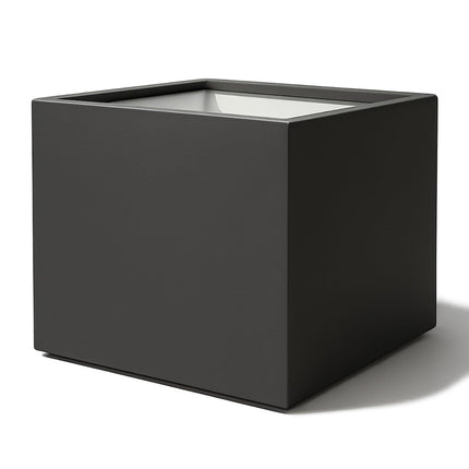 GARDRA Polyester plantenbak 120x120x100 cm - Zwartgrijs (RAL 7021) - Doika - Plantenbak - GARDRA -  - DOIKA-AP-07.1-RAL-7021